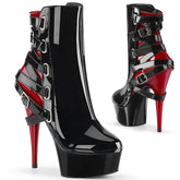 6" Heel DELIGHT-1012 Black Red Pat